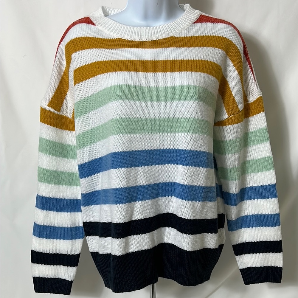 New with Tags Zesica Women’s Size Small Striped Multicolor Pullover Sweater Top